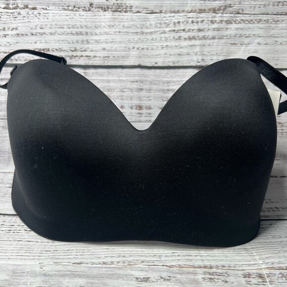Wacoal 32DD Staying Power Wire Free Strapless Bra Black 854372 NEW - Picture 2 of 11